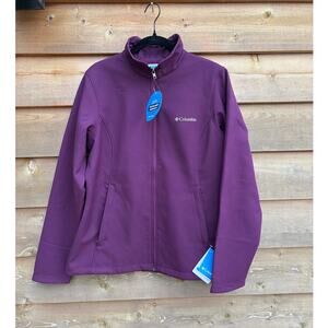Columbia purple full zip weather resistant jacket medium